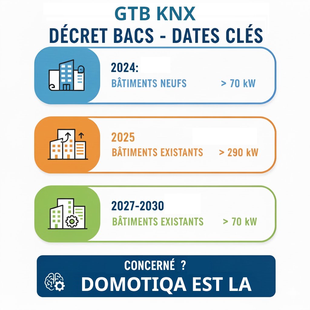 KNX : la solution intelligente pour répondre au décret BACS , TERITAIRE et GTB