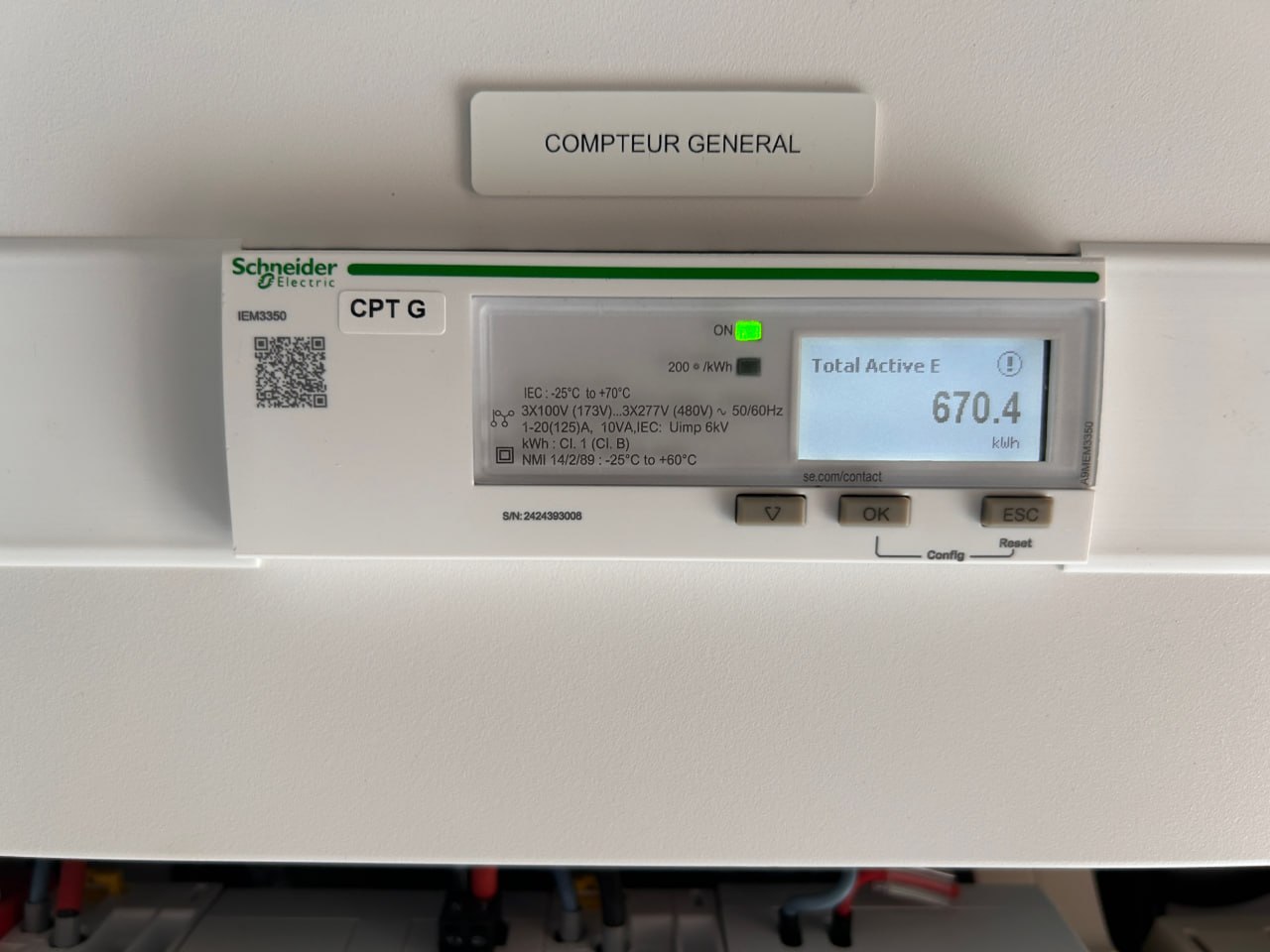 Comptage d'énergie électrique Schneider Electric